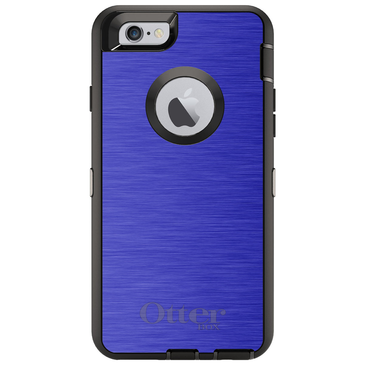 Blue Stainless Steel Print OtterBox Defender Case for iPhone & Galaxy, view 4