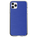 Blue Stainless Steel Image Print Clear Shockproof iPhone Case