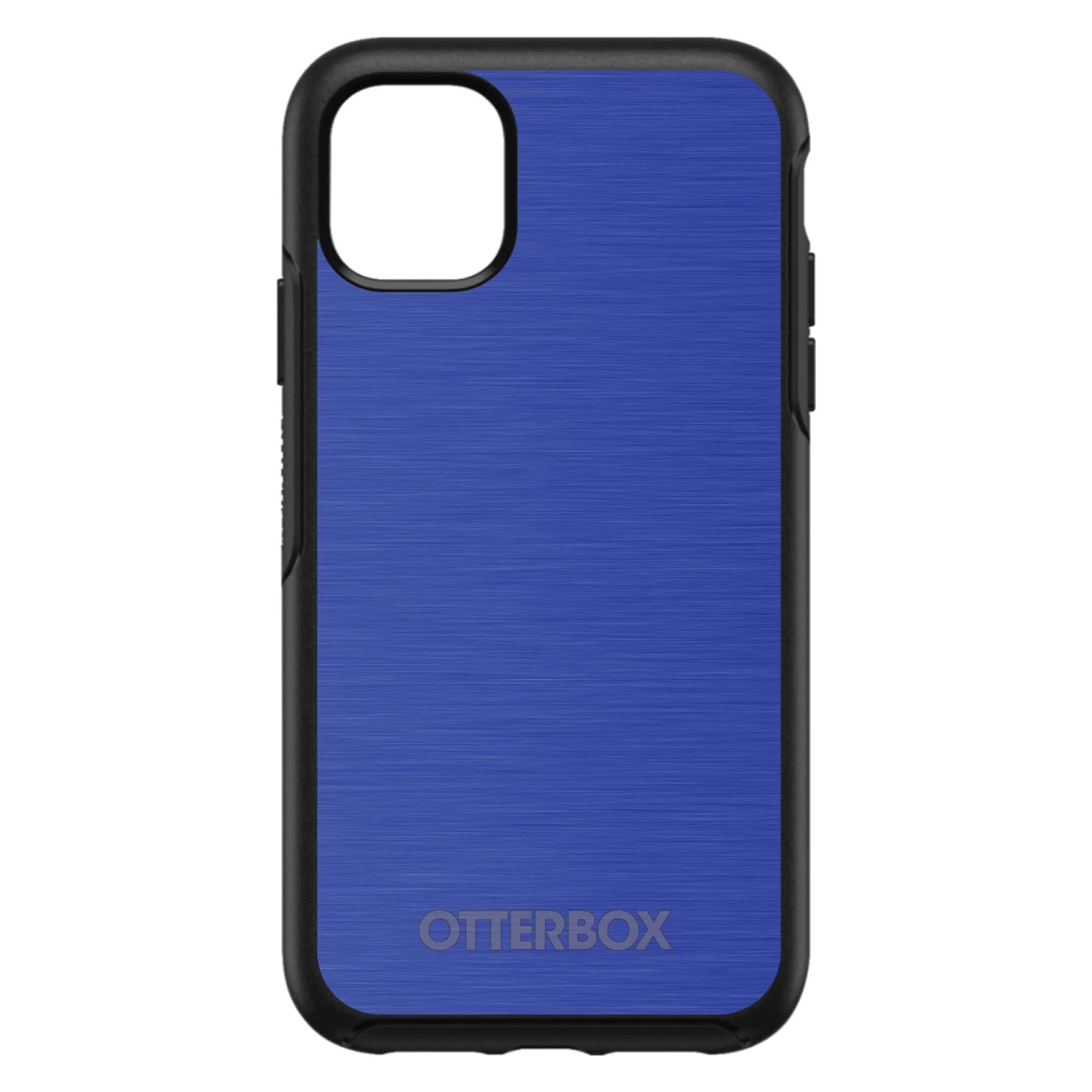 DistinctInk™ OtterBox Symmetry Series Case for Apple iPhone / Samsung Galaxy / Google Pixel - Blue Stainless Steel Print