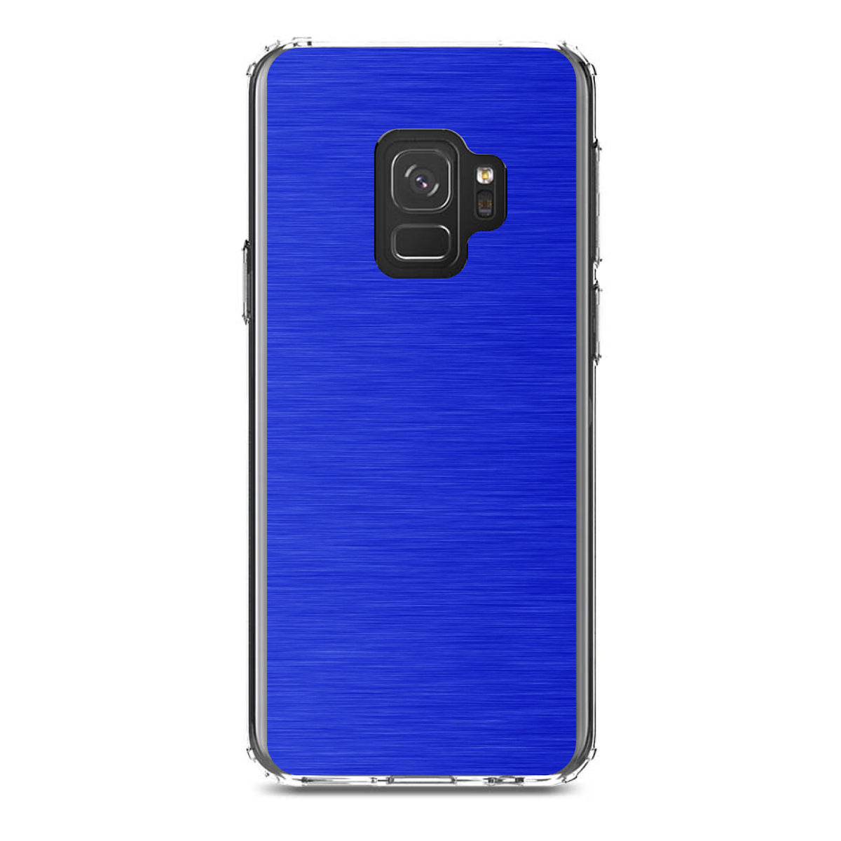 Blue Stainless Steel Image Print Clear Shockproof iPhone Case, view 19