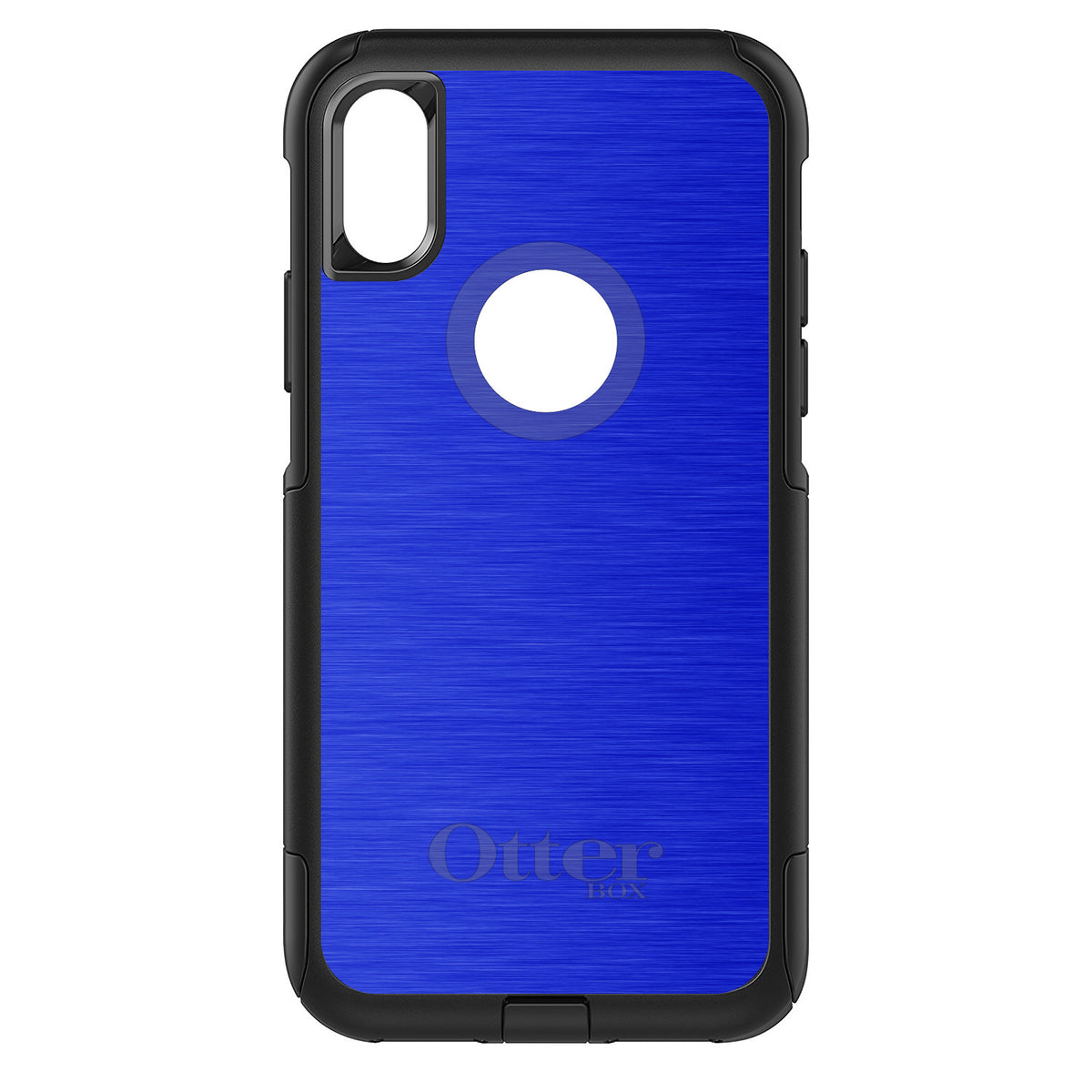 Blue Stainless Steel Print OtterBox Commuter Case for iPhone & Galaxy, view 3