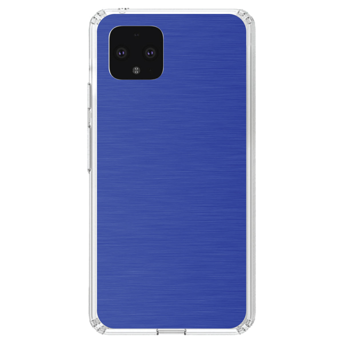 Blue Stainless Steel Image Print Clear Shockproof iPhone Case, view 24