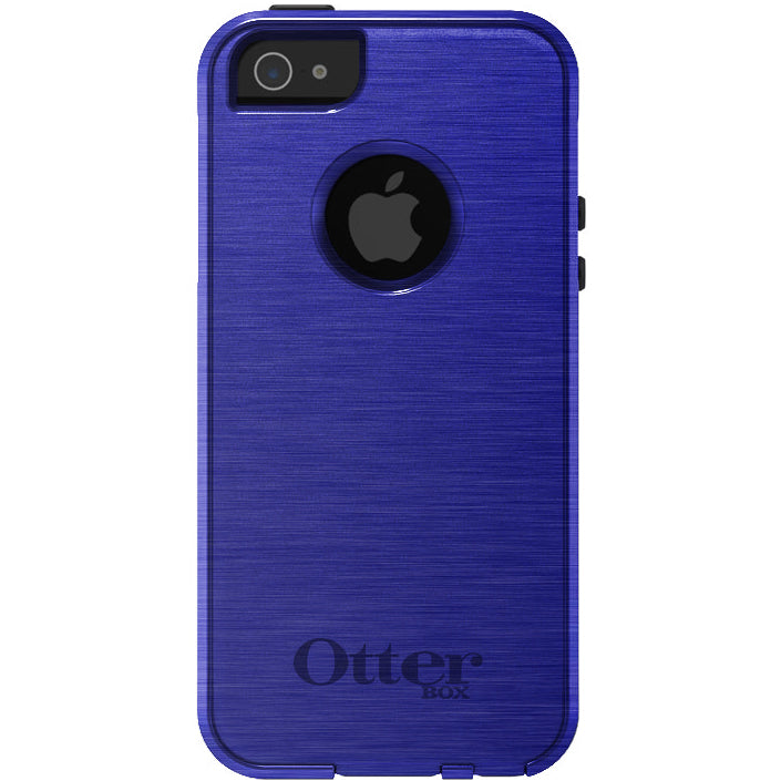 Blue Stainless Steel Print OtterBox Commuter Case for iPhone & Galaxy, view 5