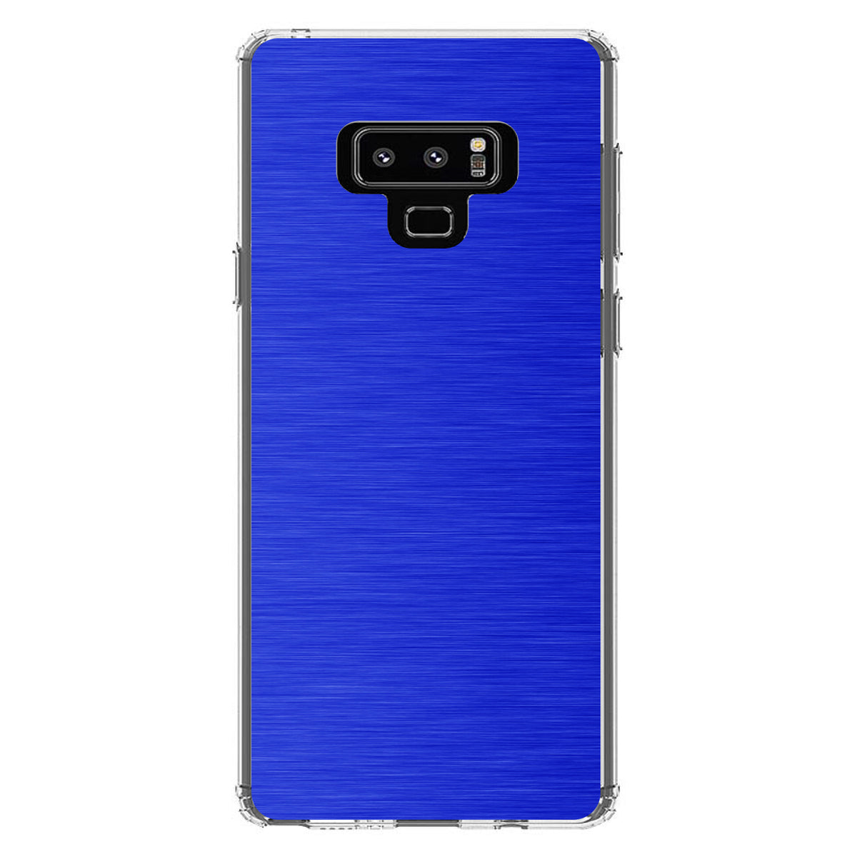Blue Stainless Steel Image Print Clear Shockproof iPhone Case, view 11
