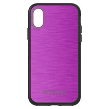 DistinctInk™ OtterBox Symmetry Series Case for Apple iPhone / Samsung Galaxy / Google Pixel - Hot Pink Stainless Steel Print