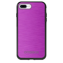 DistinctInk™ OtterBox Symmetry Series Case for Apple iPhone / Samsung Galaxy / Google Pixel - Hot Pink Stainless Steel Print