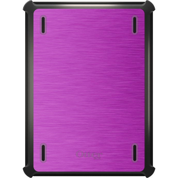 DistinctInk™ OtterBox Defender Series Case for Apple iPad / iPad Pro / iPad Air / iPad Mini - Hot Pink Stainless Steel Print
