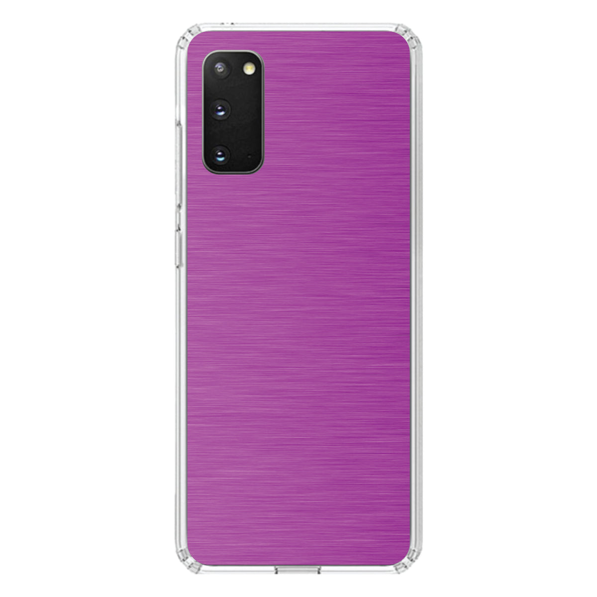 Hot Pink Stainless Steel Image Print Clear Shockproof iPhone Case, view 14