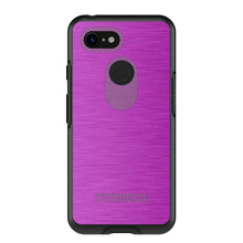 DistinctInk™ OtterBox Symmetry Series Case for Apple iPhone / Samsung Galaxy / Google Pixel - Hot Pink Stainless Steel Print