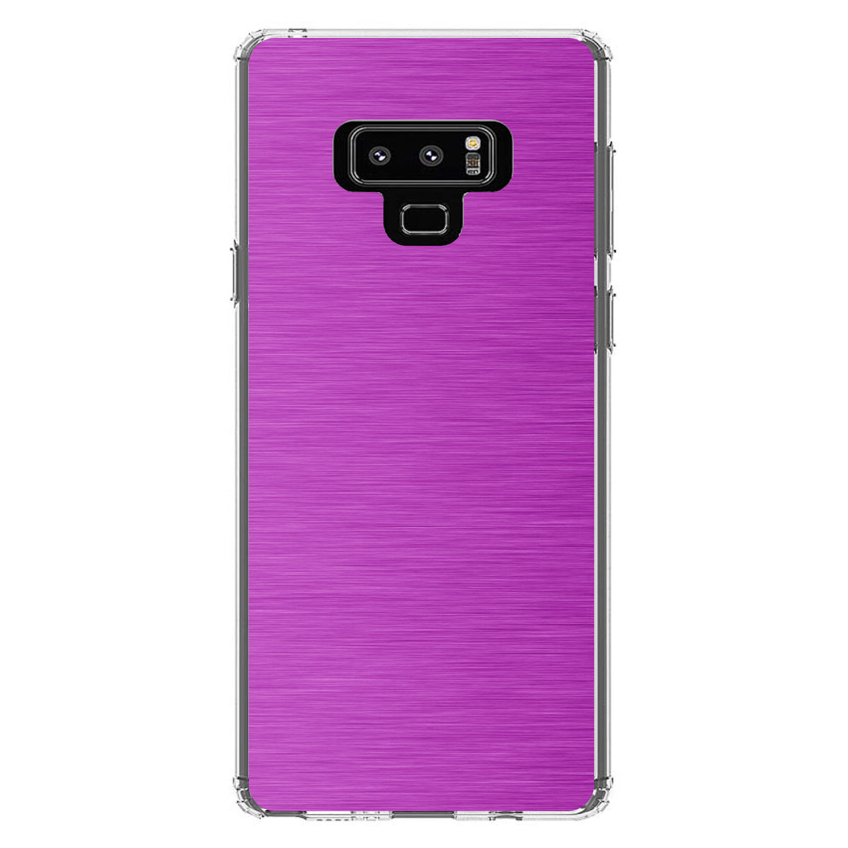 Hot Pink Stainless Steel Image Print Clear Shockproof iPhone Case, view 11
