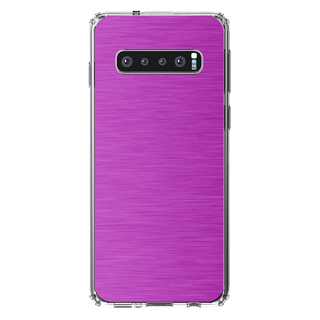 Hot Pink Stainless Steel Image Print Clear Shockproof iPhone Case, view 17