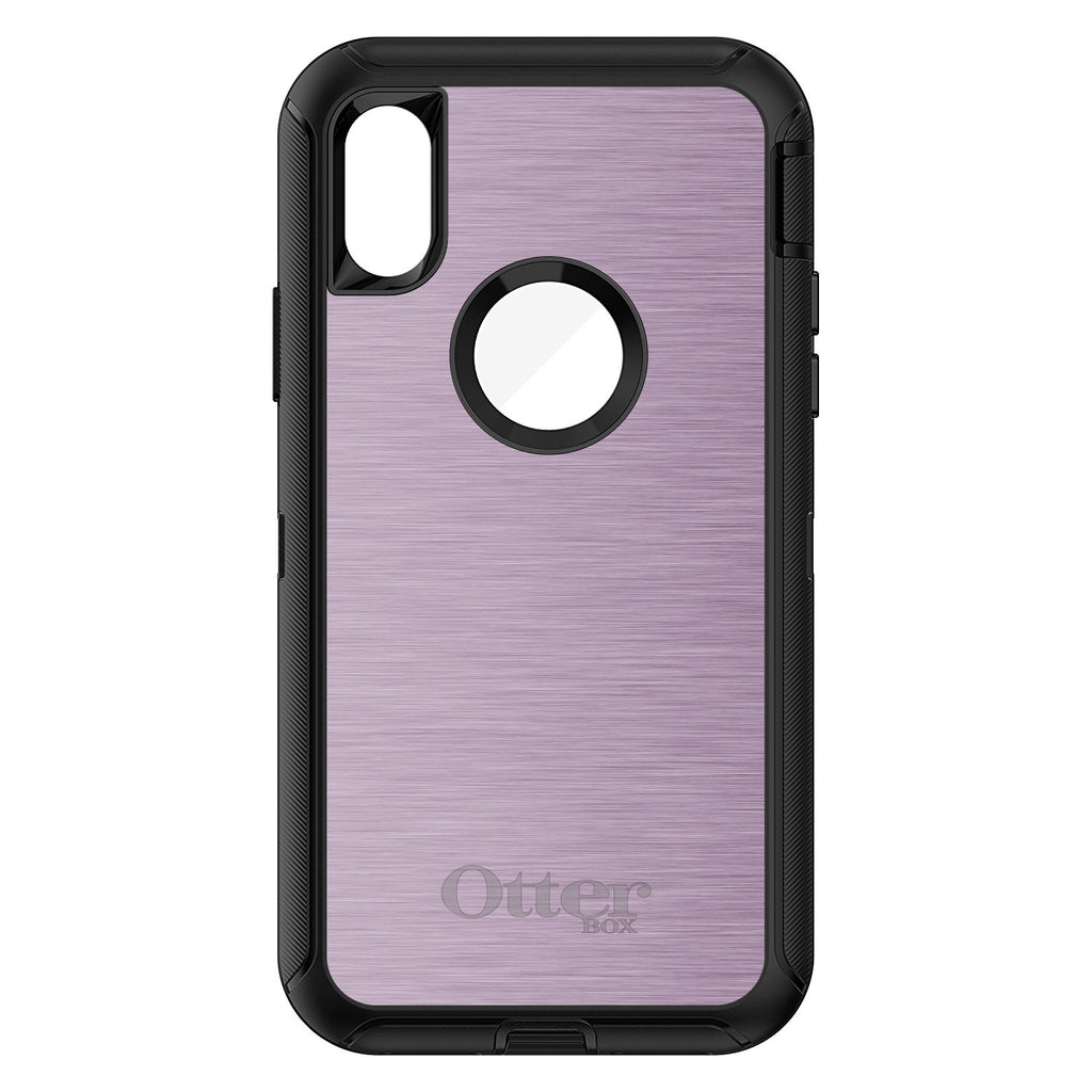 Pink Stainless Steel Print OtterBox Defender Case for iPhone & Galaxy, view 3