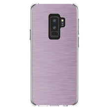 DistinctInk® Clear Shockproof Hybrid Case for Apple iPhone / Samsung Galaxy / Google Pixel - Pink Stainless Steel Image Print