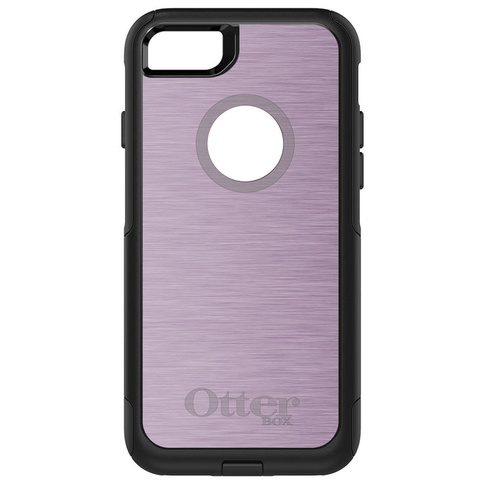 DistinctInk OtterBox Commuter Series Case for Apple iPhone or Samsung Galaxy - Pink Stainless Steel Print