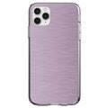 Pink Stainless Steel Image Print Clear Shockproof iPhone Case