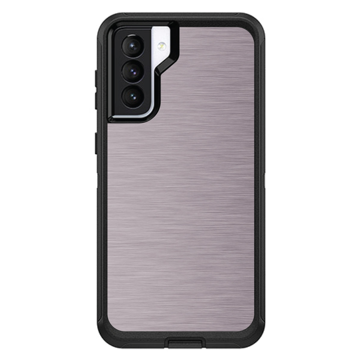 Pink Stainless Steel Print OtterBox Defender Case for iPhone & Galaxy, view 5