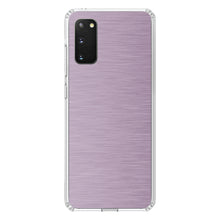 DistinctInk® Clear Shockproof Hybrid Case for Apple iPhone / Samsung Galaxy / Google Pixel - Pink Stainless Steel Image Print