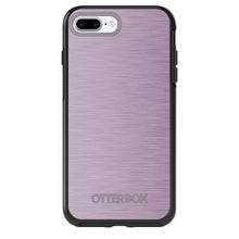 DistinctInk™ OtterBox Symmetry Series Case for Apple iPhone / Samsung Galaxy / Google Pixel - Pink Stainless Steel Print