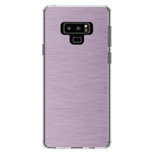 DistinctInk® Clear Shockproof Hybrid Case for Apple iPhone / Samsung Galaxy / Google Pixel - Pink Stainless Steel Image Print