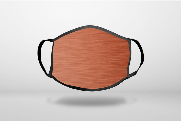 Orange Stainless Steel Image Print - 3-Ply Reusable Soft Face Mask Covering, Unisex, Cotton Inner Layer