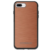 DistinctInk™ OtterBox Symmetry Series Case for Apple iPhone / Samsung Galaxy / Google Pixel - Orange Stainless Steel Print