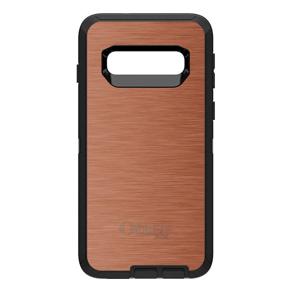 Orange Stainless Steel Print OtterBox Defender Case for iPhone & Galaxy, view 9