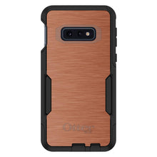 DistinctInk™ OtterBox Commuter Series Case for Apple iPhone or Samsung Galaxy - Orange Stainless Steel Print