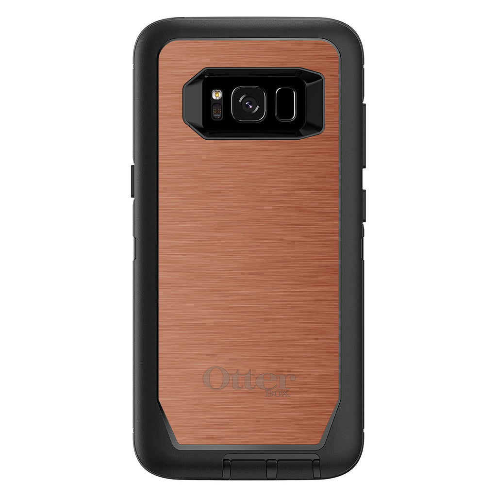 Orange Stainless Steel Print OtterBox Defender Case for iPhone & Galaxy, view 12