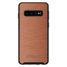 DistinctInk™ OtterBox Symmetry Series Case for Apple iPhone / Samsung Galaxy / Google Pixel - Orange Stainless Steel Print