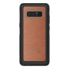 DistinctInk™ OtterBox Commuter Series Case for Apple iPhone or Samsung Galaxy - Orange Stainless Steel Print