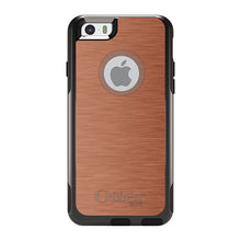 DistinctInk™ OtterBox Commuter Series Case for Apple iPhone or Samsung Galaxy - Orange Stainless Steel Print