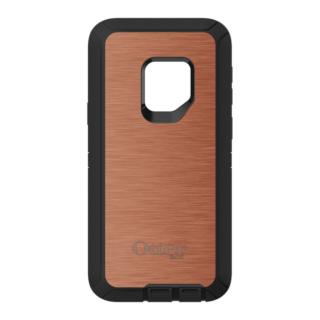 Orange Stainless Steel Print OtterBox Defender Case for iPhone & Galaxy, view 11