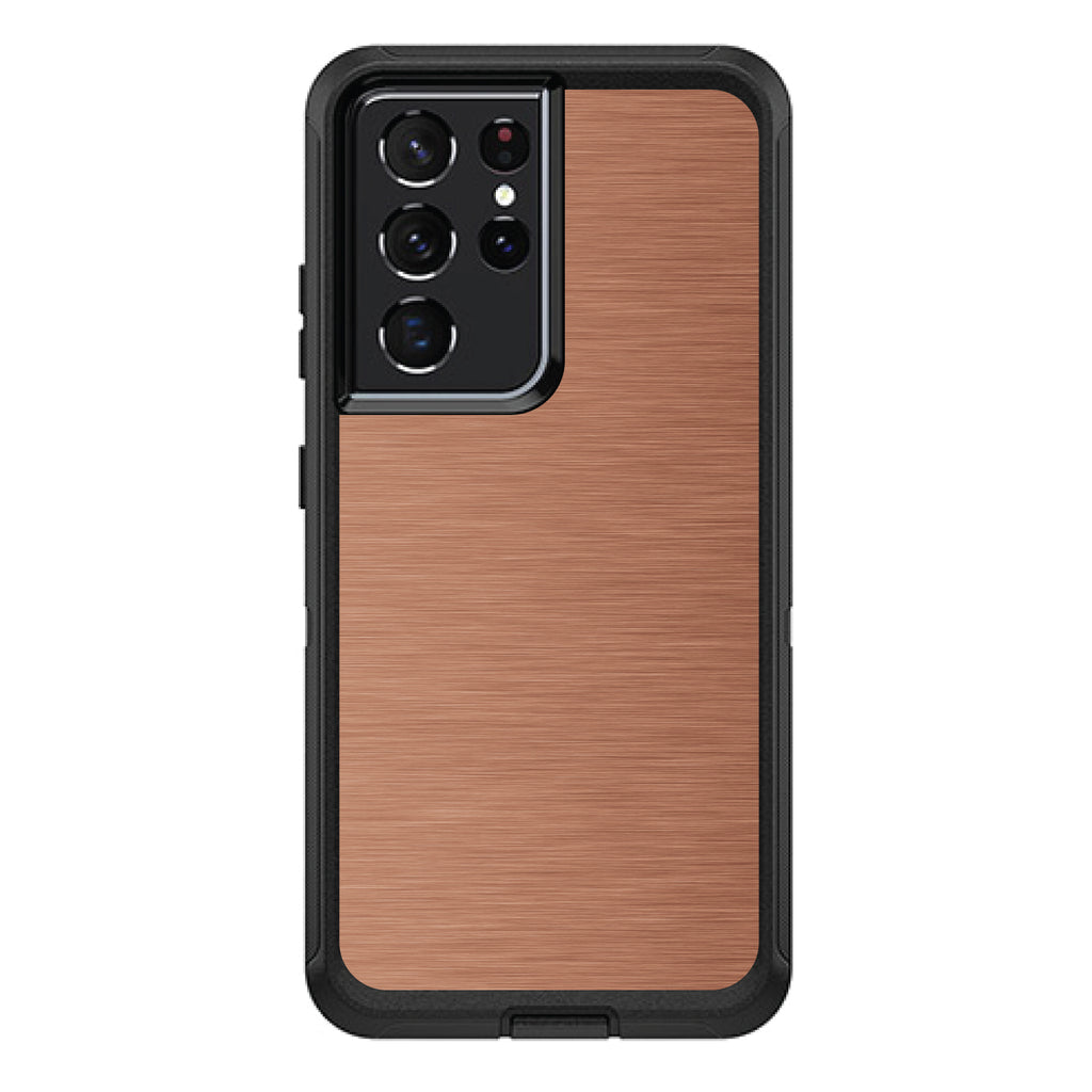 Orange Stainless Steel Print OtterBox Defender Case for iPhone & Galaxy, view 7
