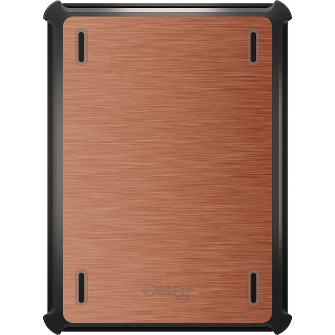 DistinctInk™ OtterBox Defender Series Case for Apple iPad / iPad Pro / iPad Air / iPad Mini - Orange Stainless Steel Print