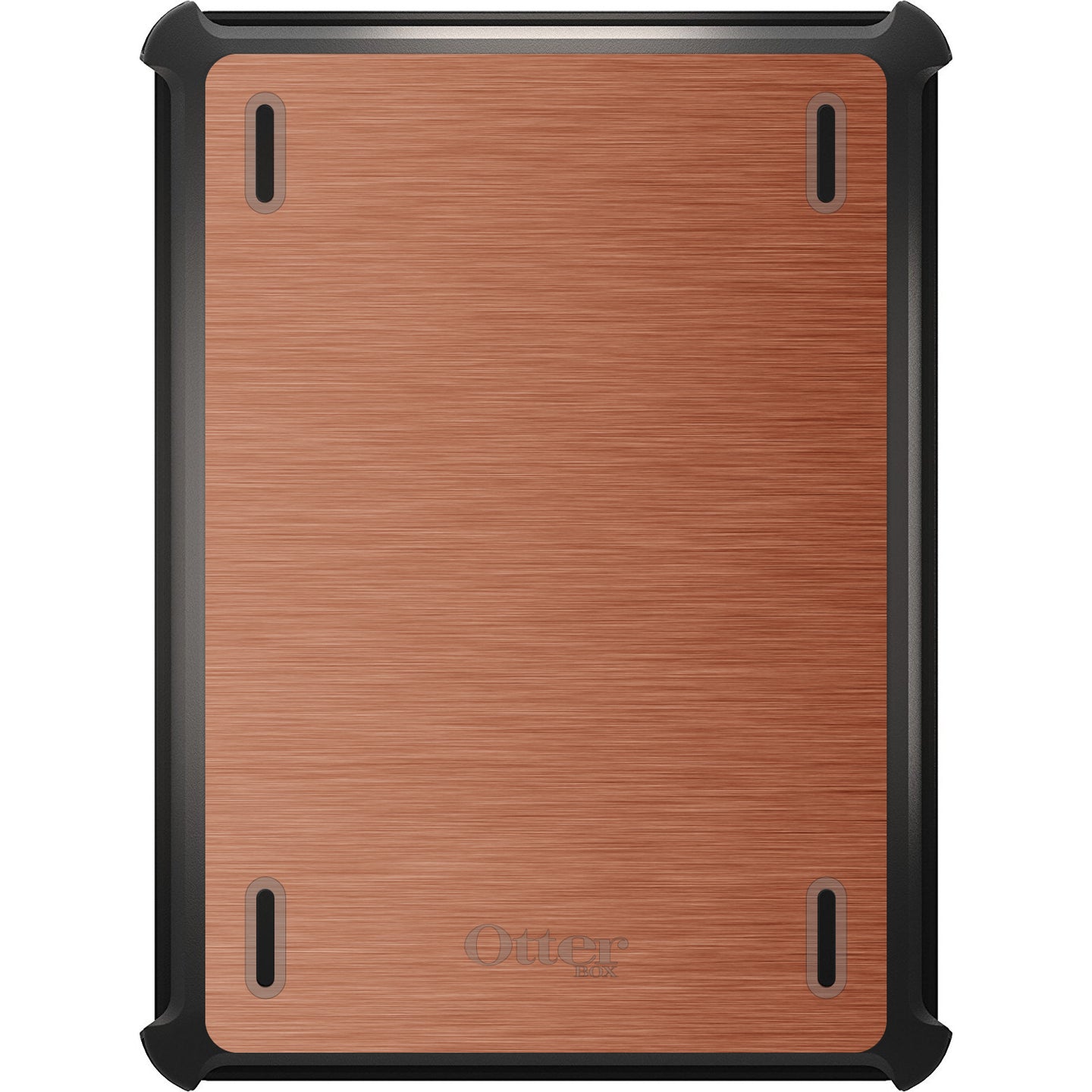 DistinctInk™ OtterBox Defender Series Case for Apple iPad / iPad Pro / iPad Air / iPad Mini - Orange Stainless Steel Print