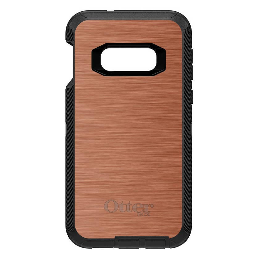 Orange Stainless Steel Print OtterBox Defender Case for iPhone & Galaxy, view 10