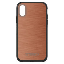 DistinctInk™ OtterBox Symmetry Series Case for Apple iPhone / Samsung Galaxy / Google Pixel - Orange Stainless Steel Print