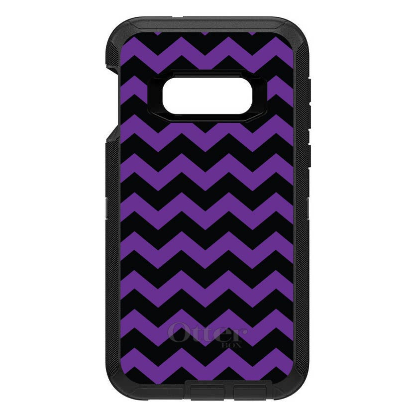 Black Purple Chevron Stripes OtterBox Defender Case for iPhone & Galaxy, view 7