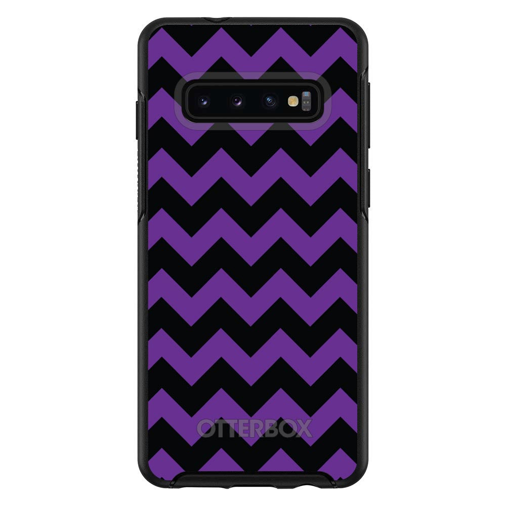 Black Purple Chevron Stripes OtterBox Symmetry Case for iPhone & Galaxy, view 6