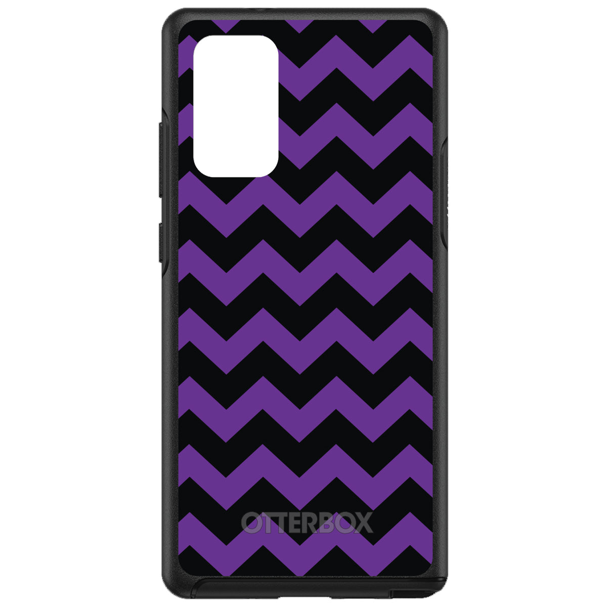 Black Purple Chevron Stripes OtterBox Symmetry Case for iPhone & Galaxy, view 10