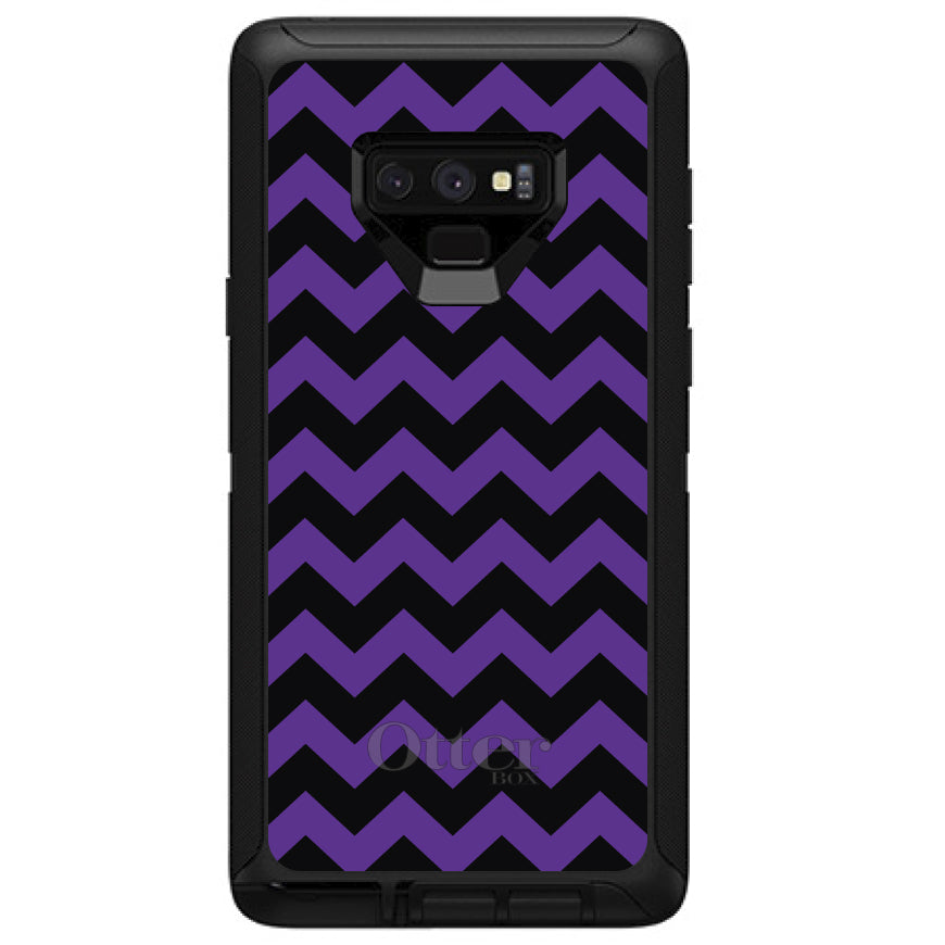 Black Purple Chevron Stripes OtterBox Defender Case for iPhone & Galaxy, view 13