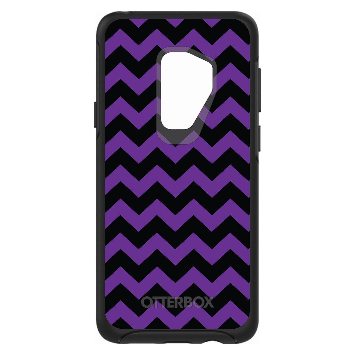 Black Purple Chevron Stripes OtterBox Symmetry Case for iPhone & Galaxy, view 9