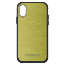 DistinctInk™ OtterBox Symmetry Series Case for Apple iPhone / Samsung Galaxy / Google Pixel - Yellow Stainless Steel Print