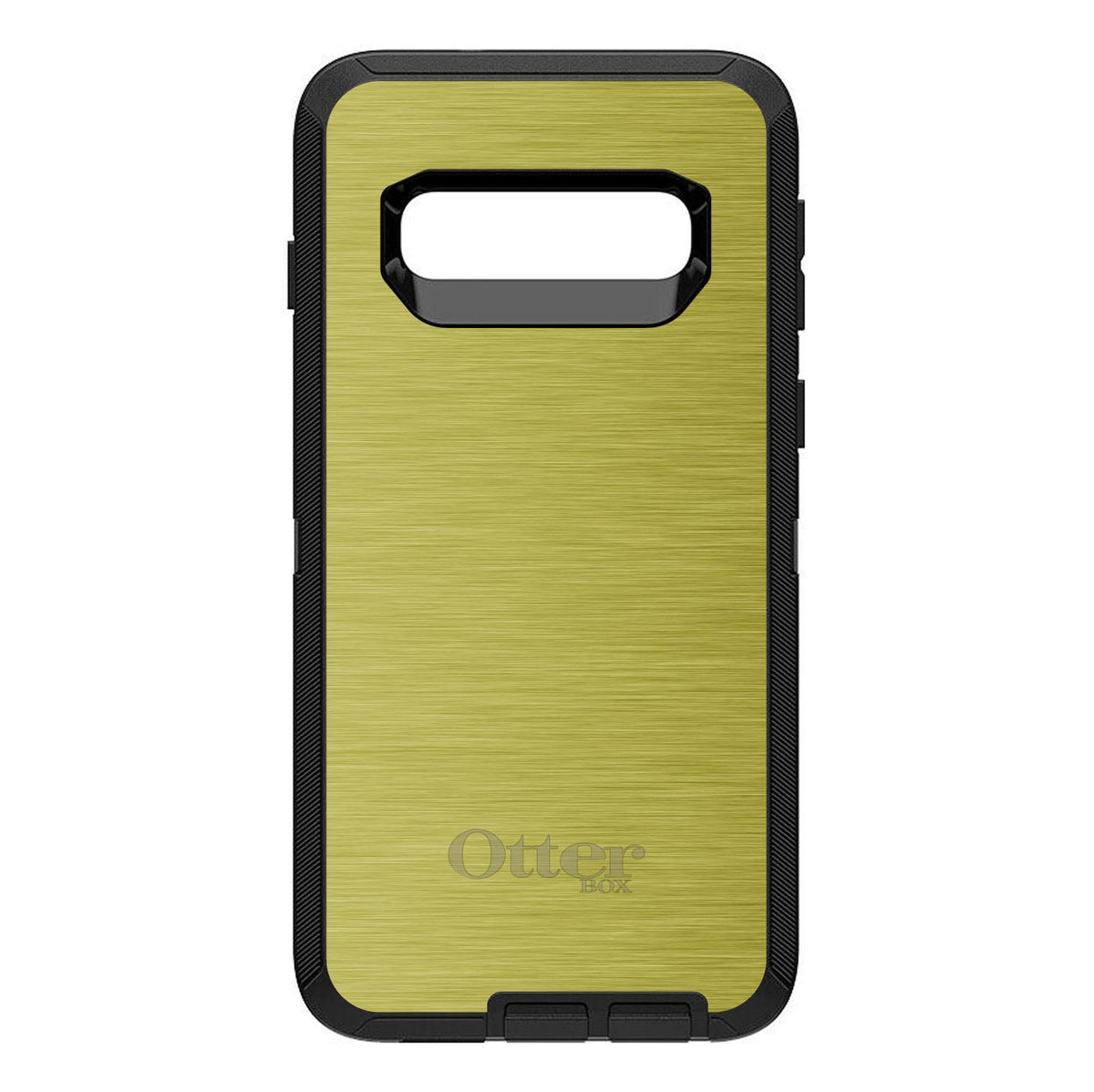 Yellow Stainless Steel Print OtterBox Defender Case for iPhone & Galaxy, view 9