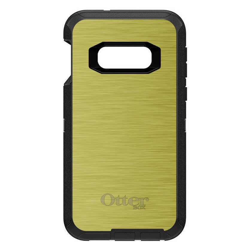 Yellow Stainless Steel Print OtterBox Defender Case for iPhone & Galaxy, view 10