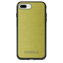 DistinctInk™ OtterBox Symmetry Series Case for Apple iPhone / Samsung Galaxy / Google Pixel - Yellow Stainless Steel Print