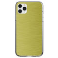 Yellow Stainless Steel Image Print Clear Shockproof iPhone Case