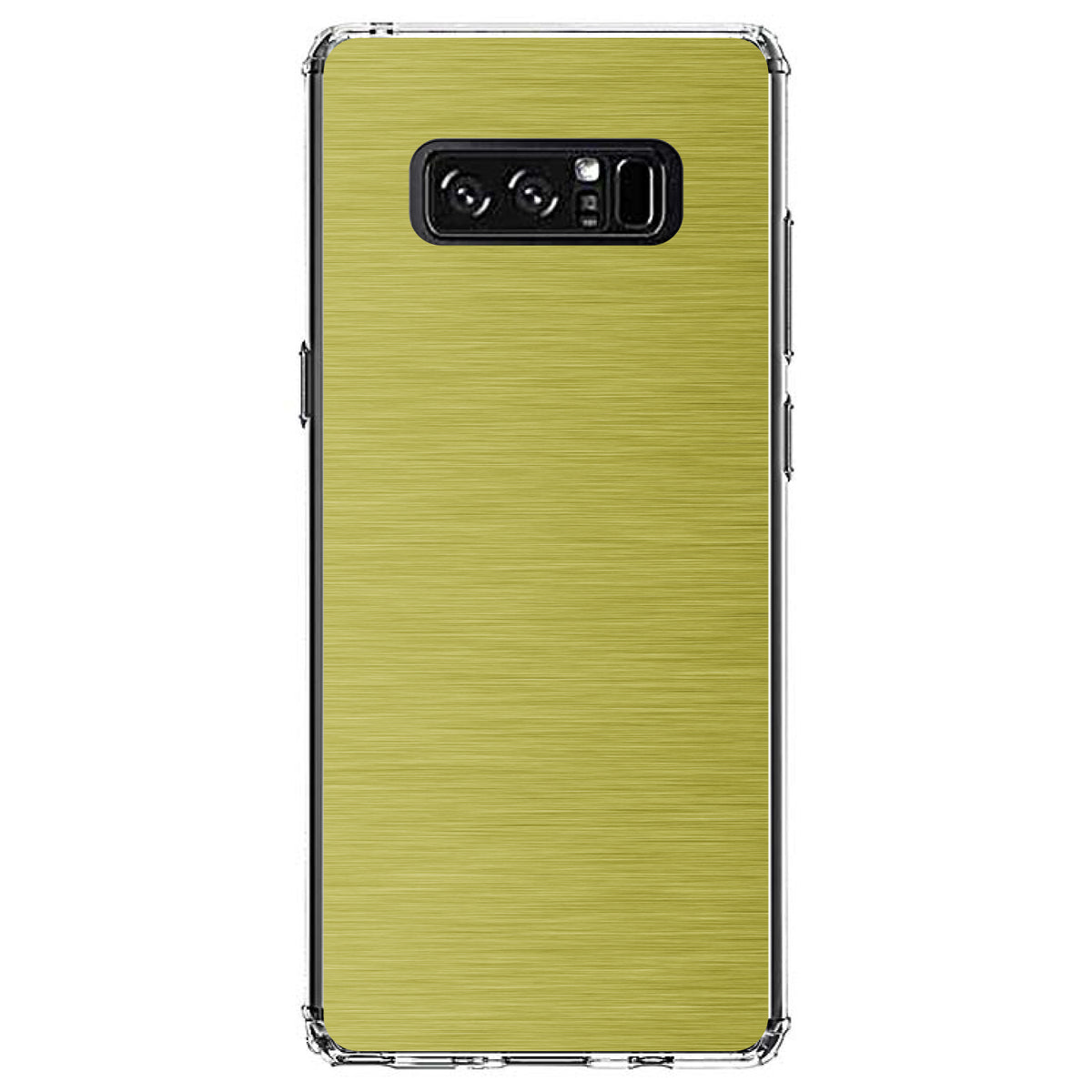 Yellow Stainless Steel Image Print Clear Shockproof iPhone Case, view 12