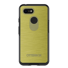 DistinctInk™ OtterBox Symmetry Series Case for Apple iPhone / Samsung Galaxy / Google Pixel - Yellow Stainless Steel Print