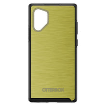 DistinctInk™ OtterBox Symmetry Series Case for Apple iPhone / Samsung Galaxy / Google Pixel - Yellow Stainless Steel Print